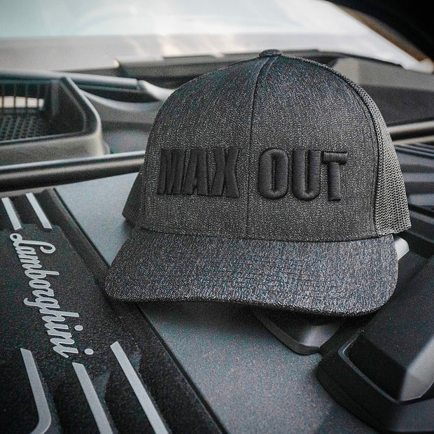 MAX OUT Trucker Hat Black on Black