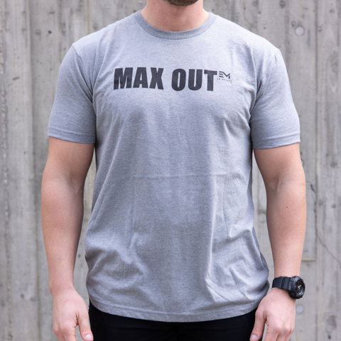 MAX OUT Black on Grey Tee (Men's)