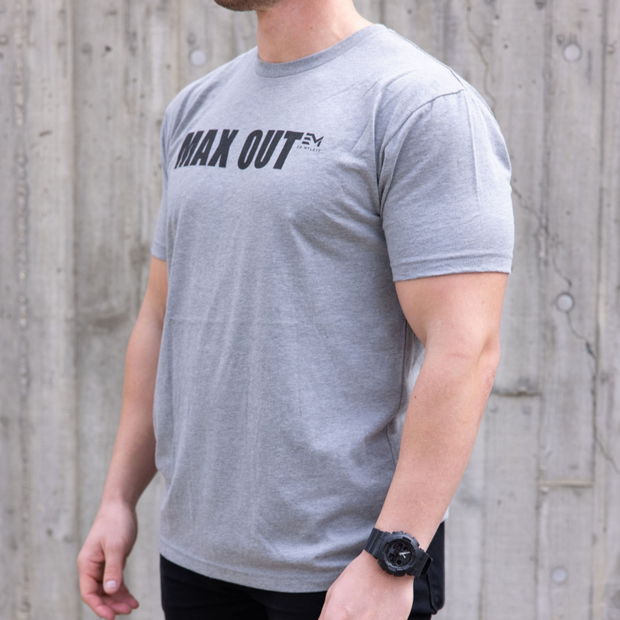 MAX OUT Black on Grey Tee (Men's)